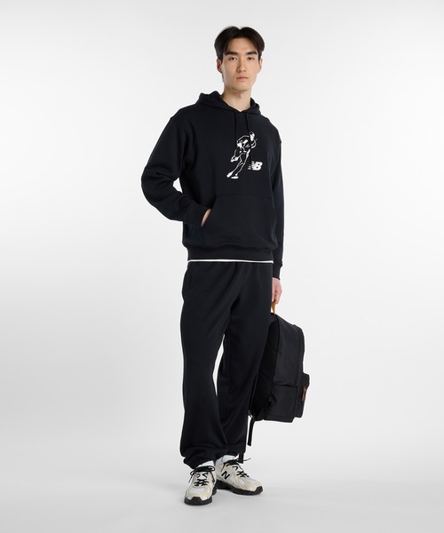NEW BALANCE(ニューバランス)の「大谷翔平オールウェイズオンロゴパンツ(スウェットパンツ・メンズ・ネイビー/ブラック/アイボリー・SMALL/MEDIUM/LARGE/X-LARGE/XX-LARGE/XXX-LARGE)」の9枚目の写真