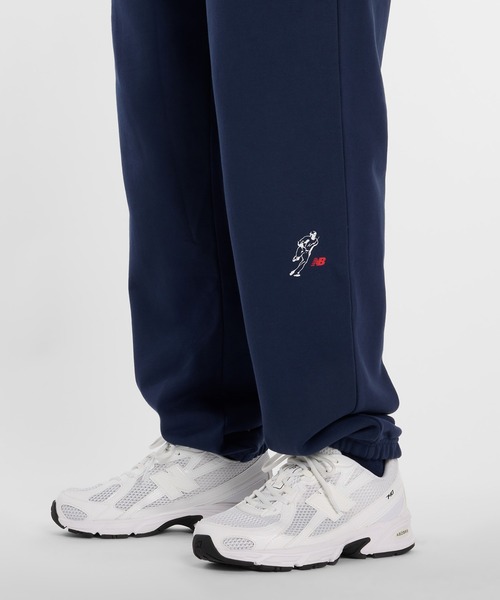 NEW BALANCE(ニューバランス)の「大谷翔平オールウェイズオンロゴパンツ(スウェットパンツ・メンズ・ネイビー/ブラック/アイボリー・SMALL/MEDIUM/LARGE/X-LARGE/XX-LARGE/XXX-LARGE)」の20枚目の写真