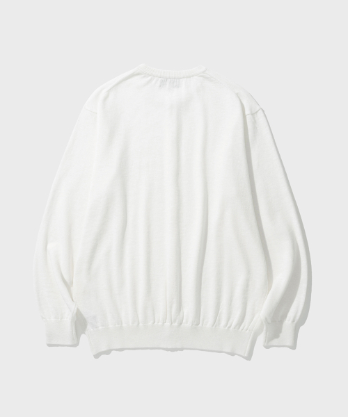 SHIRTER（シャーター）の「TWIST BUTTON CARDIGAN (IVORY)（カーディガン/ボレロ・メンズ・その他・LARGE/MEDIUM）」の2枚目の写真