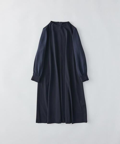 conges payes ADIEU TRISTESSE(コンジェ ペイエ アデュートリステス)の「ジャカードスリープワンピース(ワンピース・レディース・ネイビー/ブラック・L/M)」の2枚目の写真