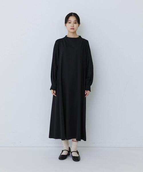 conges payes ADIEU TRISTESSE(コンジェ ペイエ アデュートリステス)の「ジャカードスリープワンピース(ワンピース・レディース・ネイビー/ブラック・L/M)」の7枚目の写真