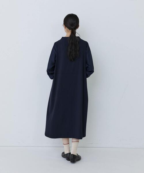 conges payes ADIEU TRISTESSE(コンジェ ペイエ アデュートリステス)の「ジャカードスリープワンピース(ワンピース・レディース・ネイビー/ブラック・L/M)」の12枚目の写真