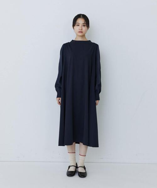 conges payes ADIEU TRISTESSE(コンジェ ペイエ アデュートリステス)の「ジャカードスリープワンピース(ワンピース・レディース・ネイビー/ブラック・L/M)」の14枚目の写真