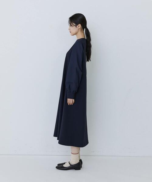 conges payes ADIEU TRISTESSE(コンジェ ペイエ アデュートリステス)の「ジャカードスリープワンピース(ワンピース・レディース・ネイビー/ブラック・L/M)」の15枚目の写真