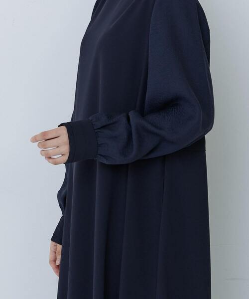 conges payes ADIEU TRISTESSE(コンジェ ペイエ アデュートリステス)の「ジャカードスリープワンピース(ワンピース・レディース・ネイビー/ブラック・L/M)」の19枚目の写真