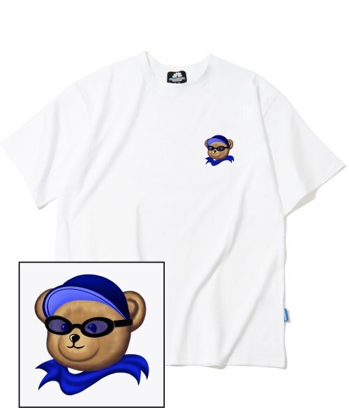 TRIPSHION(トリップション)の「サングラスベアロゴTシャツ - ホワイト(Tシャツ/カットソー・メンズ・その他・LARGE/MEDIUM/X-LARGE)」の1枚目の写真