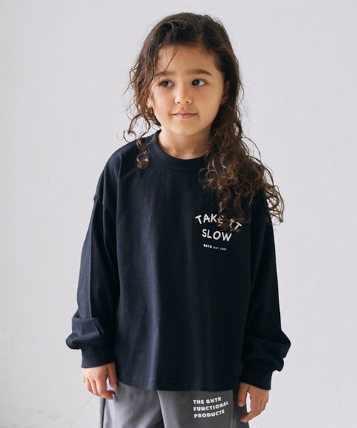 GENERATOR（ジェネレーター）の「ジェネレーター TAKE IT L/S Tシャツ（Tシャツ/カットソー・キッズ・ブラック/ホワイト/ベージュ系その他・M/L/XL）」の2枚目の写真