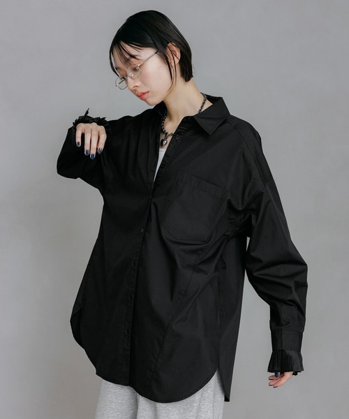 PAGEBOY（ページボーイ）の「ソデプリーツ２ＷＡＹシャツ（シャツ/ブラウス・レディース・オフホワイト/ブラック・FREE）」の15枚目の写真