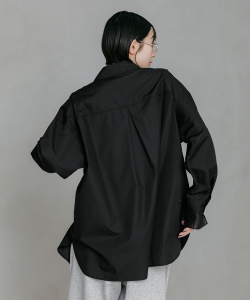 PAGEBOY（ページボーイ）の「ソデプリーツ２ＷＡＹシャツ（シャツ/ブラウス・レディース・オフホワイト/ブラック・FREE）」の16枚目の写真