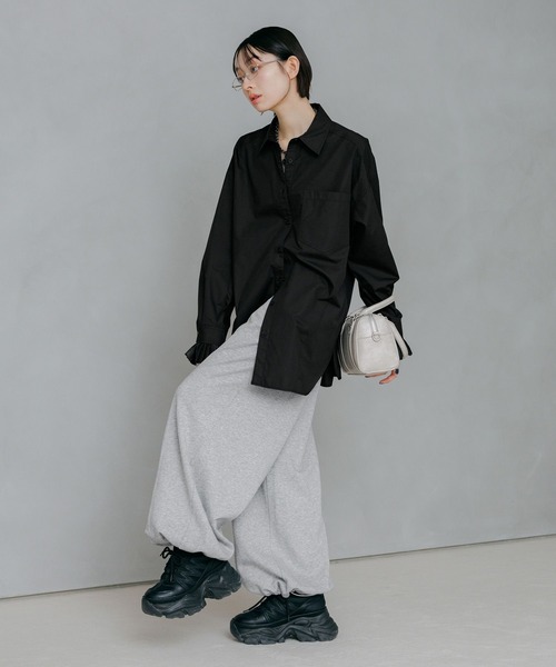 PAGEBOY（ページボーイ）の「ソデプリーツ２ＷＡＹシャツ（シャツ/ブラウス・レディース・オフホワイト/ブラック・FREE）」の12枚目の写真