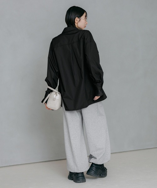 PAGEBOY（ページボーイ）の「ソデプリーツ２ＷＡＹシャツ（シャツ/ブラウス・レディース・オフホワイト/ブラック・FREE）」の13枚目の写真