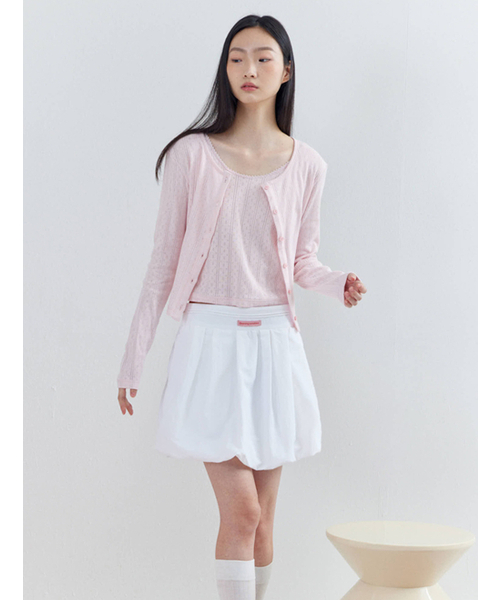 OPENING SUNSHINE(オープニングサンシャイン)の「ピンタックバルーンミニスカートホワイト(スカート・レディース・その他・SMALL/MEDIUM)」の5枚目の写真