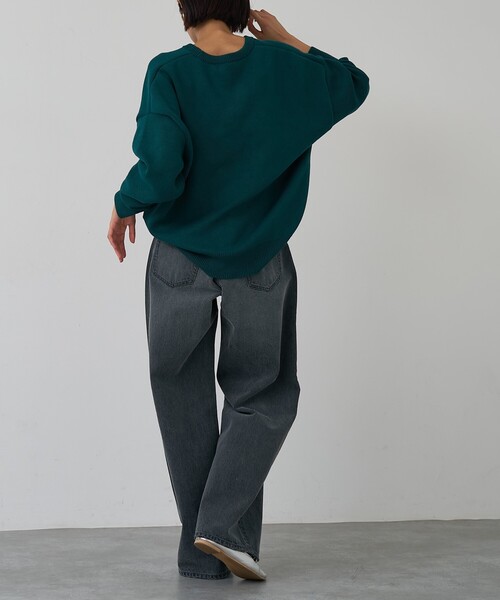 abahouse mavie（アバハウスマヴィ）の「クロスウエストワイドデニム（デニムパンツ・レディース・ライトブルー/ブラック/グレー・36/38/40）」の19枚目の写真