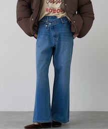 abahouse mavie | クロスウエストワイドデニム(デニムパンツ)