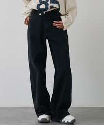 abahouse mavie | クロスウエストワイドデニム(デニムパンツ)