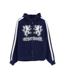 AFTERMATH（アフターマス）の「ATM LION ZIP HOODIE NAVY（パーカー）」