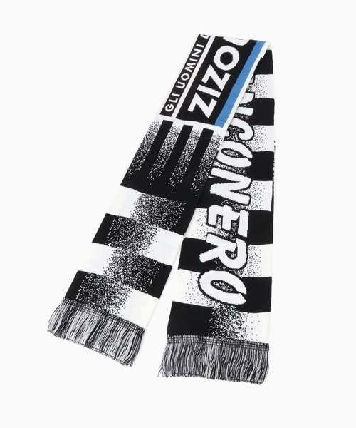 417 EDIFICE（フォーワンセブンエディフィス）の「【CITY BOYS FC / シティボーイズFC】417別注 bad boy Scarf（マフラー・メンズ・ブラック/レッド/ブルー・FREE）」の9枚目の写真