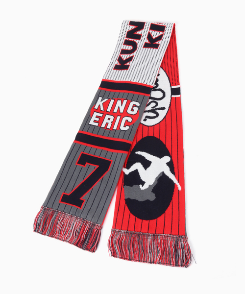417 EDIFICE（フォーワンセブンエディフィス）の「【CITY BOYS FC / シティボーイズFC】417別注 bad boy Scarf（マフラー・メンズ・ブラック/レッド/ブルー・FREE）」の11枚目の写真