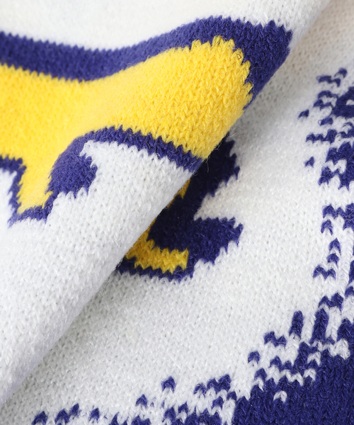 417 EDIFICE（フォーワンセブンエディフィス）の「【CITY BOYS FC / シティボーイズFC】417別注 bad boy Scarf（マフラー・メンズ・ブラック/レッド/ブルー・FREE）」の13枚目の写真