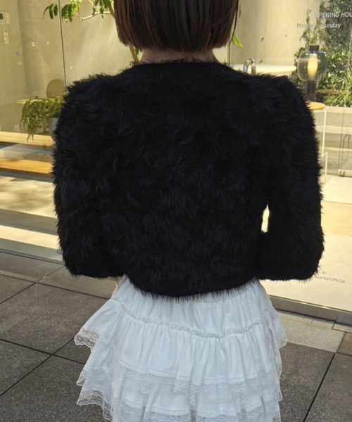 frunco（フランコ）の「【ZOZO限定】パールボタンショートシャギーニット（ニット/セーター・レディース・ホワイト/ブラック・FREE）」の17枚目の写真