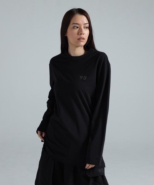 Y-3（ワイスリー）の「Y-3 LOGO LONG SLEEVE TEE（Tシャツ/カットソー・メンズ・ブラック・X-LARGE/LARGE/MEDIUM/SMALL/X-SMALL/XX-SMALL/XX-LARGE）」の6枚目の写真