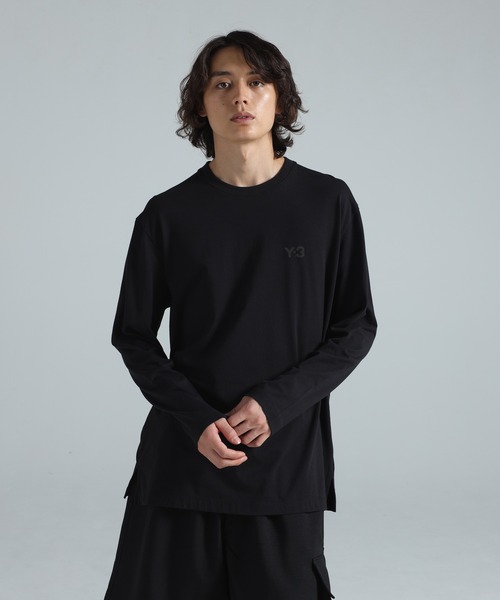 Y-3（ワイスリー）の「Y-3 LOGO LONG SLEEVE TEE（Tシャツ/カットソー・メンズ・ブラック・X-LARGE/LARGE/MEDIUM/SMALL/X-SMALL/XX-SMALL/XX-LARGE）」の2枚目の写真