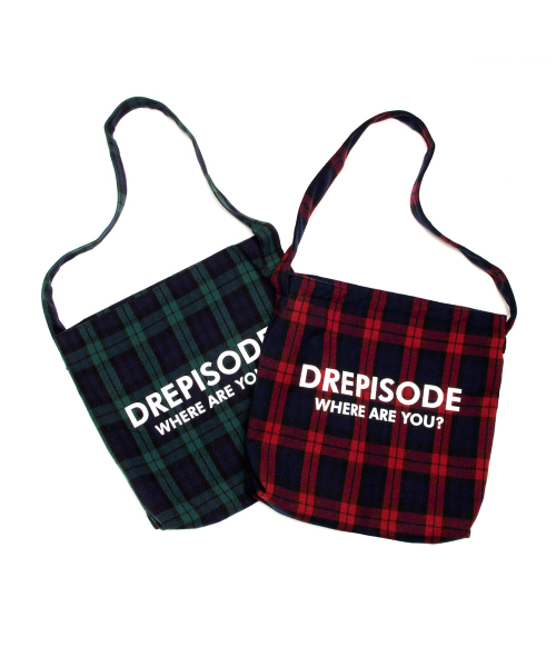 DREPISODE(ドレピソード)の「DQCロゴフランネルチェッククロスバッグDL18-GR(メッセンジャーバッグ・レディース・その他・FREE)」の7枚目の写真