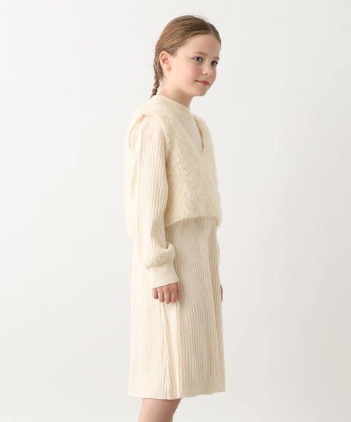 GLOBAL WORK(グローバルワーク)の「トクトク2setワンピース*ビスチェ/617672(ワンピース・キッズ・グレー系その他/ホワイト・140cm/130cm/160cm/150cm)」の6枚目の写真