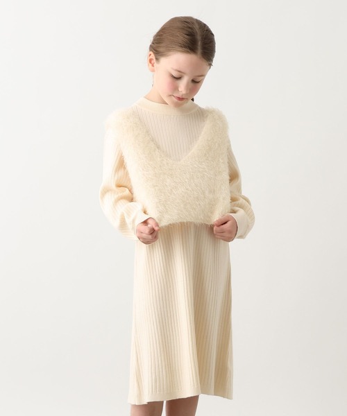 GLOBAL WORK(グローバルワーク)の「トクトク2setワンピース*ビスチェ/617672(ワンピース・キッズ・グレー系その他/ホワイト・140cm/130cm/160cm/150cm)」の7枚目の写真