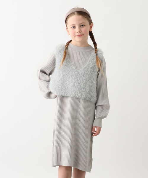 GLOBAL WORK(グローバルワーク)の「トクトク2setワンピース*ビスチェ/617672(ワンピース・キッズ・グレー系その他/ホワイト・140cm/130cm/160cm/150cm)」の12枚目の写真