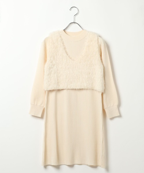 GLOBAL WORK(グローバルワーク)の「トクトク2setワンピース*ビスチェ/617672(ワンピース・キッズ・グレー系その他/ホワイト・140cm/130cm/160cm/150cm)」の18枚目の写真