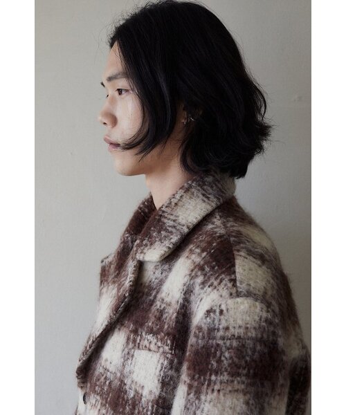 CRUSHAGAIN(クラッシュアゲイン)の「ブラウンモヘアコート(チェスターコート・メンズ・その他・LARGE/MEDIUM)」の3枚目の写真