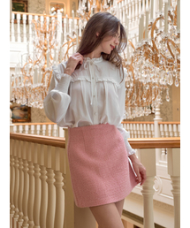 LANGNLU（ラングアンドルー）の「LUNE Frill Blouse_IVORY（シャツ/ブラウス）」