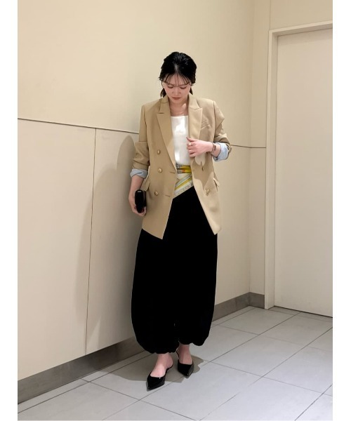allureville(アルアバイル)の「フィブリルポプリンバルーンパンツ(その他パンツ・レディース・オフホワイト/ブラック・1/2)」の10枚目の写真