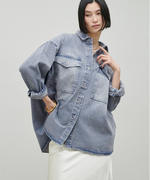 セール】【LARUTA】デニムオーバーシャツ（シャツ/ブラウス）｜LARUTA