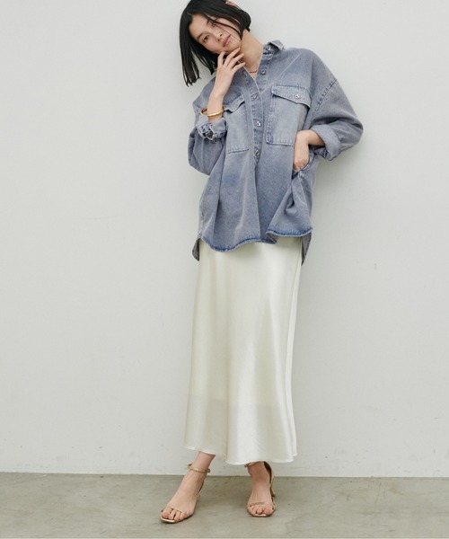 LARUTA】デニムオーバーシャツ（シャツ/ブラウス）｜LARUTA（ラルータ