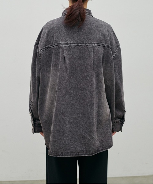 LARUTA（ラルータ）の「【LARUTA】デニムオーバーシャツ（シャツ/ブラウス・レディース・ブラック系その他/ブルー系その他・FREE）」の14枚目の写真