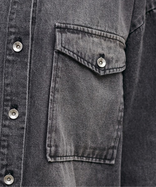 LARUTA】デニムオーバーシャツ（シャツ/ブラウス）｜LARUTA（ラルータ