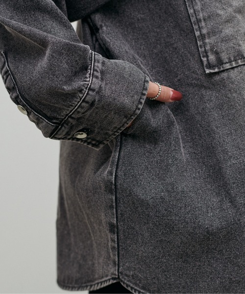 LARUTA】デニムオーバーシャツ（シャツ/ブラウス）｜LARUTA（ラルータ