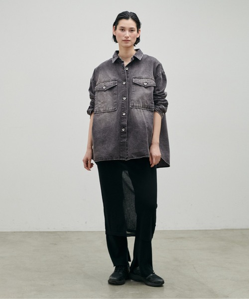 LARUTA】デニムオーバーシャツ（シャツ/ブラウス）｜LARUTA（ラルータ