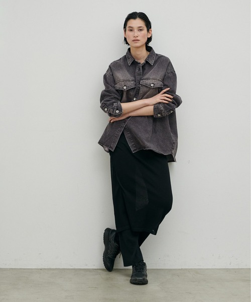 LARUTA】デニムオーバーシャツ（シャツ/ブラウス）｜LARUTA（ラルータ