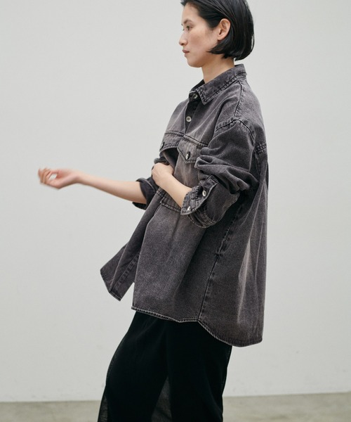 LARUTA】デニムオーバーシャツ（シャツ/ブラウス）｜LARUTA（ラルータ