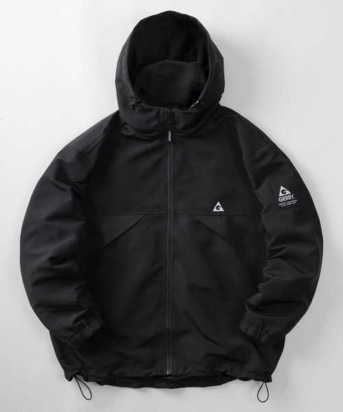 GERRY(ジェリー)の「【70】【GERRY/ジェリー】ワンポイントロゴ刺繍 バイカラー マウンテンパーカー/フードジャケット/ドローコード(マウンテンパーカー・メンズ・グレイッシュベージュ/チャコールグレー/ブラック/カーキ・M/L/XL)」の2枚目の写真