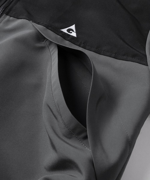 GERRY(ジェリー)の「【70】【GERRY/ジェリー】ワンポイントロゴ刺繍 バイカラー マウンテンパーカー/フードジャケット/ドローコード(マウンテンパーカー・メンズ・グレイッシュベージュ/チャコールグレー/ブラック/カーキ・M/L/XL)」の11枚目の写真