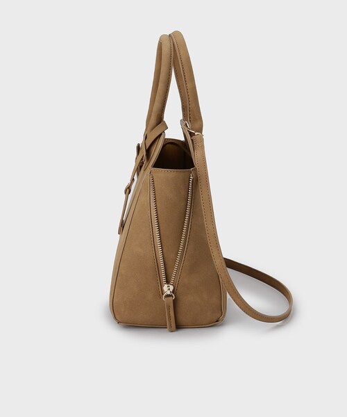 UNTITLED（アンタイトル）の「スエード調ZIPトート（トートバッグ・レディース・キャメル/ライトベージュ・99）」の21枚目の写真