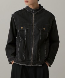 古着　デニム　フリンジ　ブルゾン ADAM ET ROPÉ FEMME(アダム エ ロペ ファム) / 【WEB限定】デニム