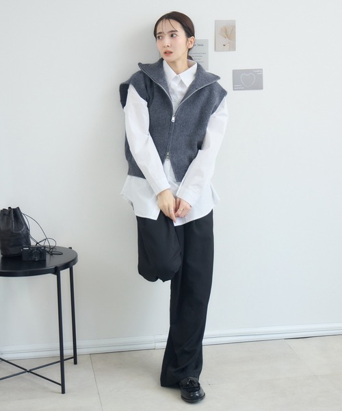 RU.TI.LE(ルチル)の「【RU.TI.LE】オーバーカラーシャツ(シャツ/ブラウス・レディース・ラベンダー/ホワイト/ベージュ・MEDIUM)」の21枚目の写真