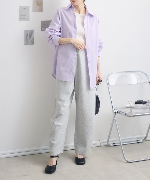RU.TI.LE(ルチル)の「【RU.TI.LE】オーバーカラーシャツ(シャツ/ブラウス・レディース・ラベンダー/ホワイト/ベージュ・MEDIUM)」の15枚目の写真
