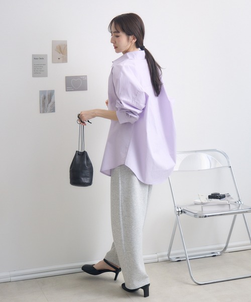 RU.TI.LE(ルチル)の「【RU.TI.LE】オーバーカラーシャツ(シャツ/ブラウス・レディース・ラベンダー/ホワイト/ベージュ・MEDIUM)」の17枚目の写真
