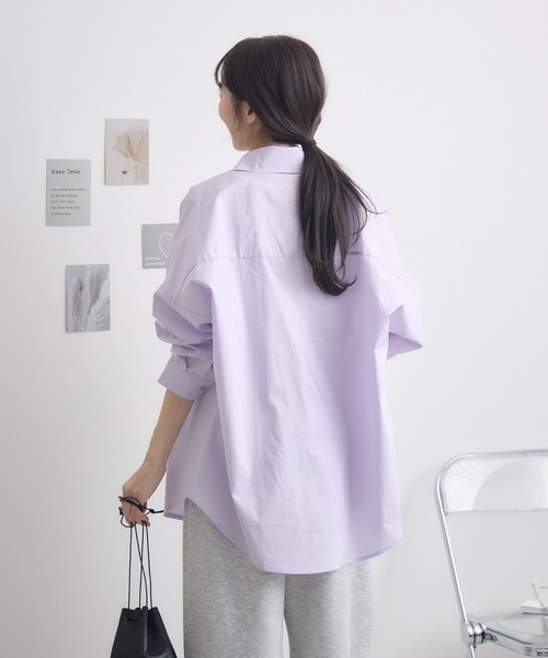 RU.TI.LE(ルチル)の「【RU.TI.LE】オーバーカラーシャツ(シャツ/ブラウス・レディース・ラベンダー/ホワイト/ベージュ・MEDIUM)」の20枚目の写真
